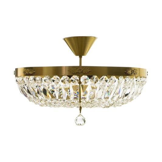 Brass palfond with crystals