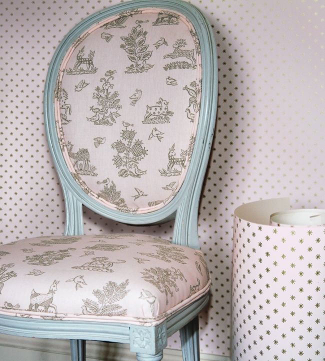 Classical Star Paper Room Wallpaper - Pink