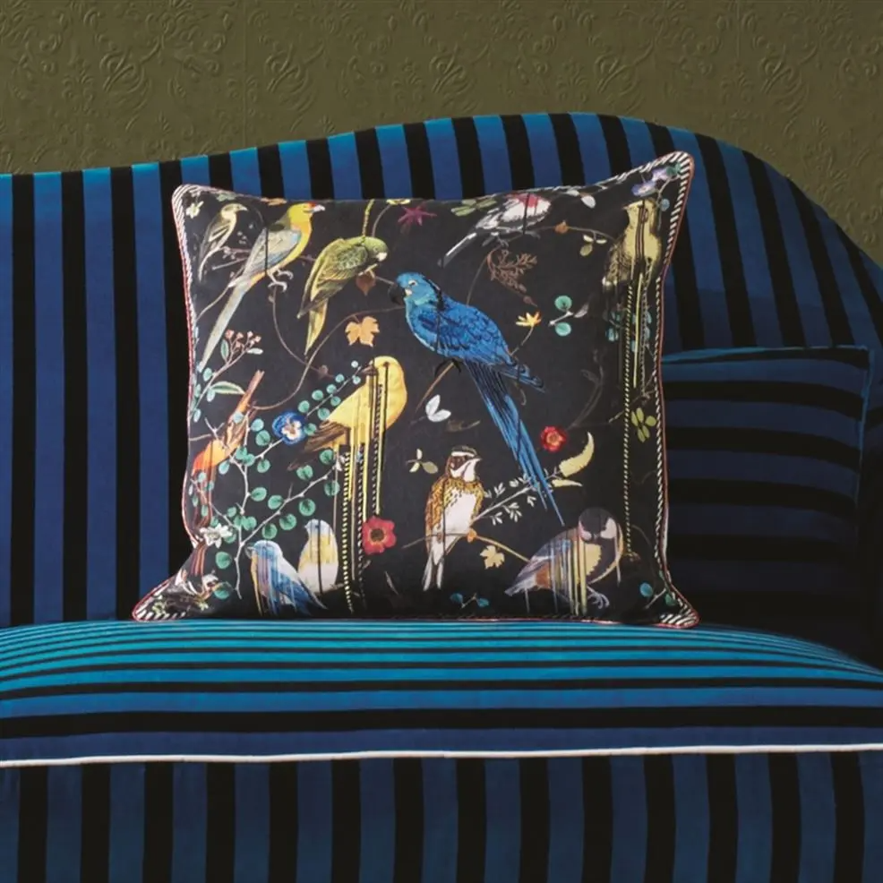 Birds Sinfonia Crepuscule Room Cushion