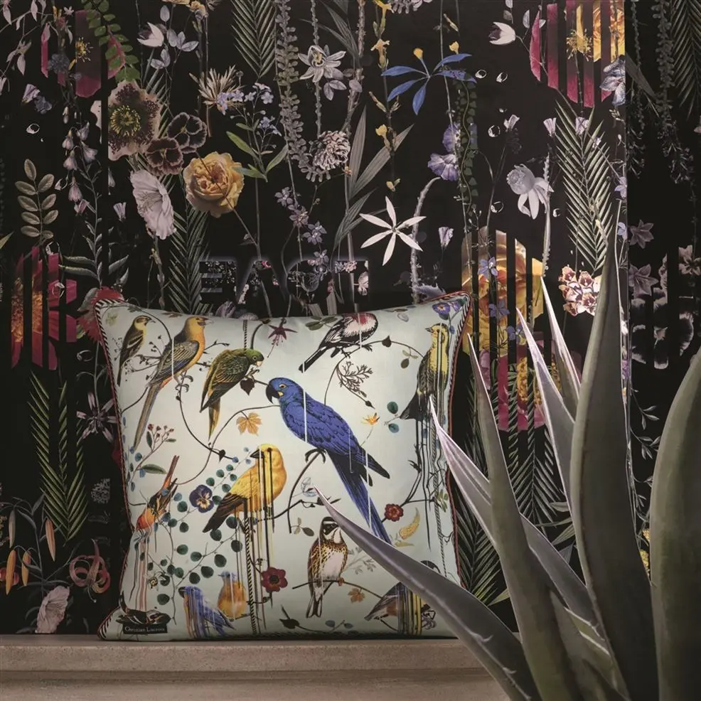 Birds Sinfonia Crepuscule Room Cushion
