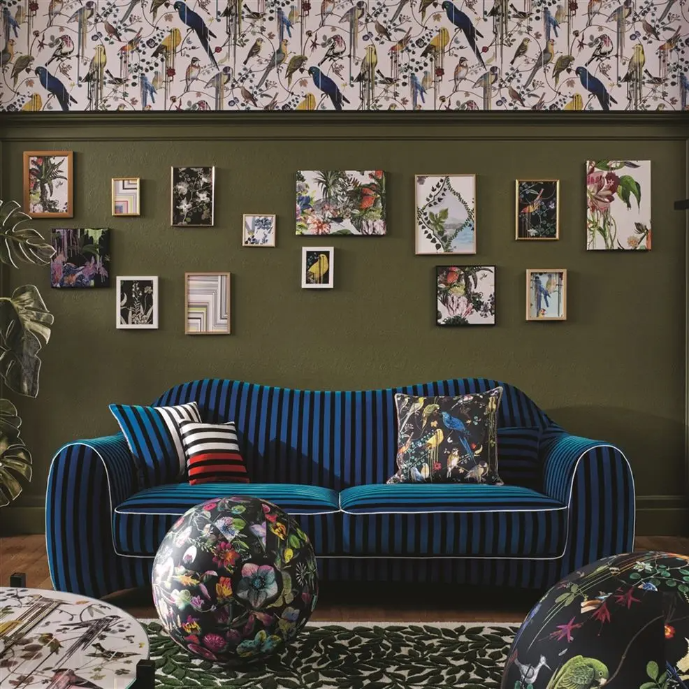 Birds Sinfonia Crepuscule Room Cushion