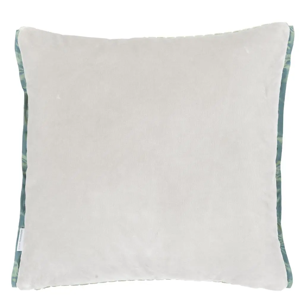 Cassia Cord Antique Jade Velvet Cushion