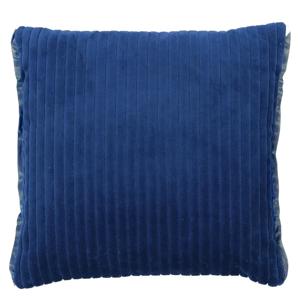 Cassia Cord Indigo Velvet Cushion