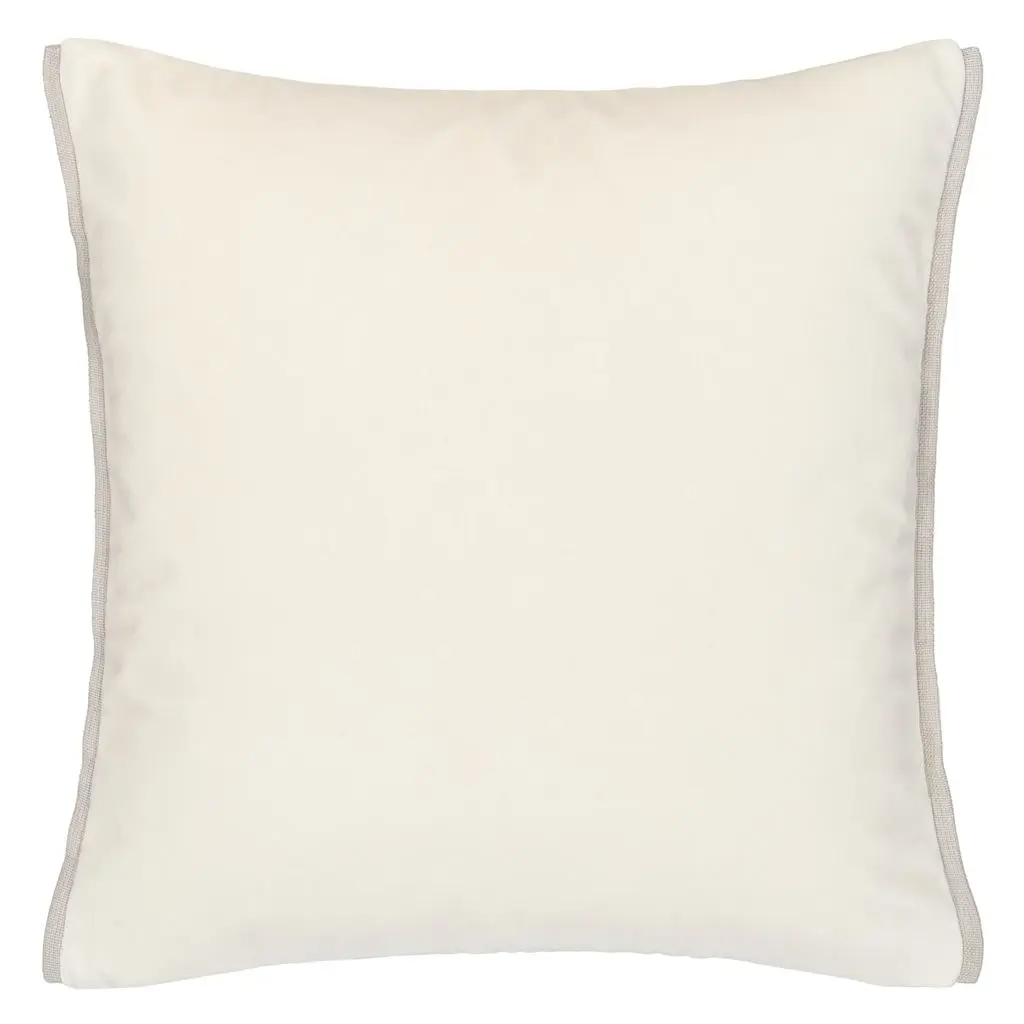 Varese Alchemilla & Parchment Velvet Cushion - Designers Guild