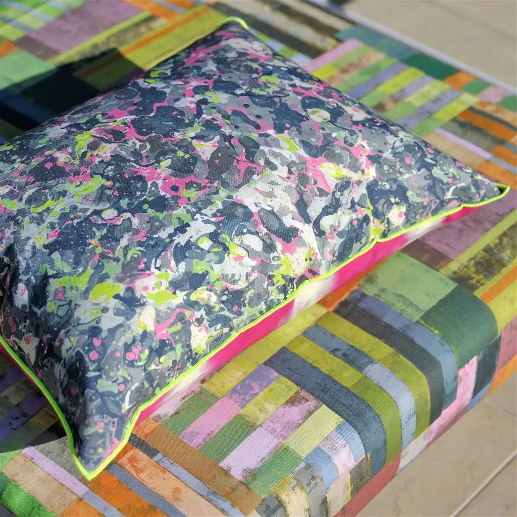 Outdoor Odisha Graphite Cushion - Designers Guild