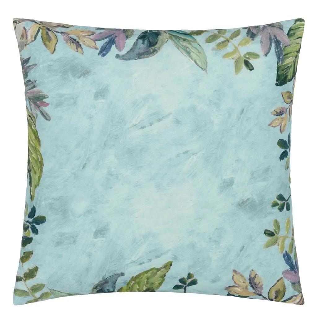 Glynde Eau De Nil Cotton/Linen Cushion - Designers Guild