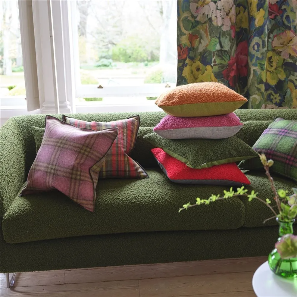 Abernethy Peony Wool Cushion - Designers Guild
