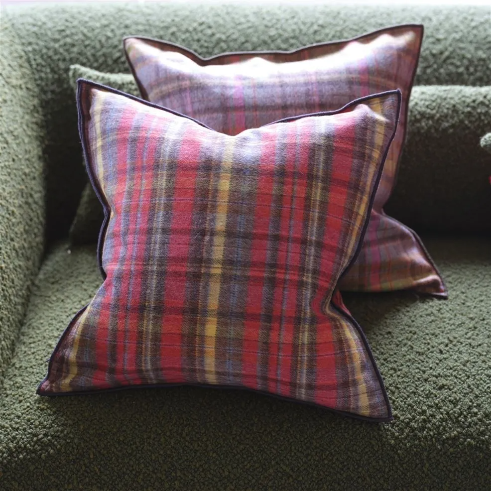 Abernethy Pimento Wool Cushion - Designers Guild