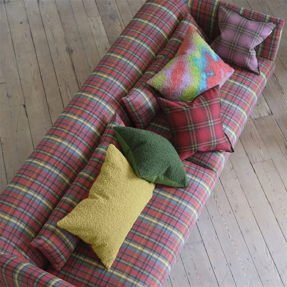 Abernethy Pimento Wool Cushion - Designers Guild