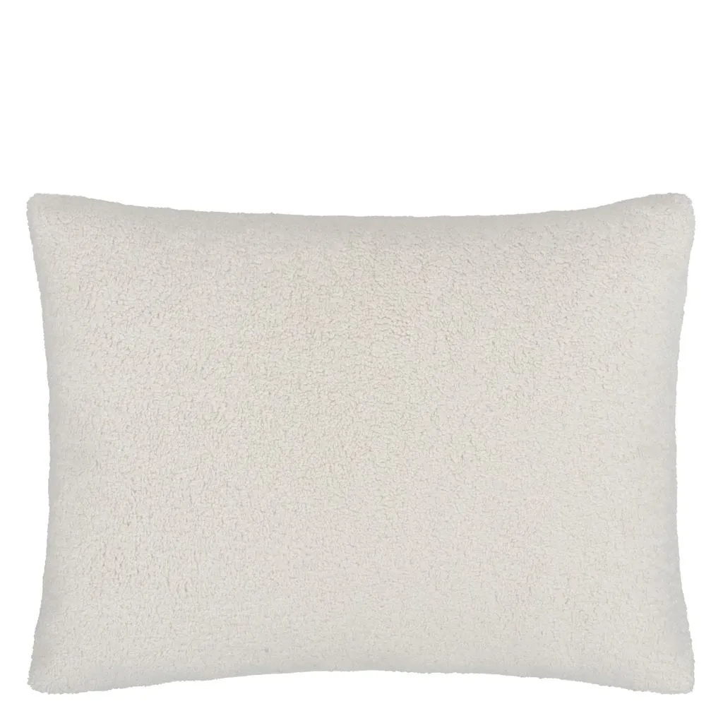 Polwarth Chalk Faux Fur Cushion - Designers Guild