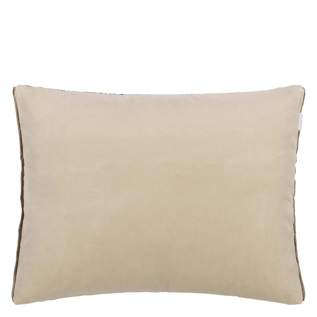 Cassia Fern & Pear Velvet Cushion - Designers Guild