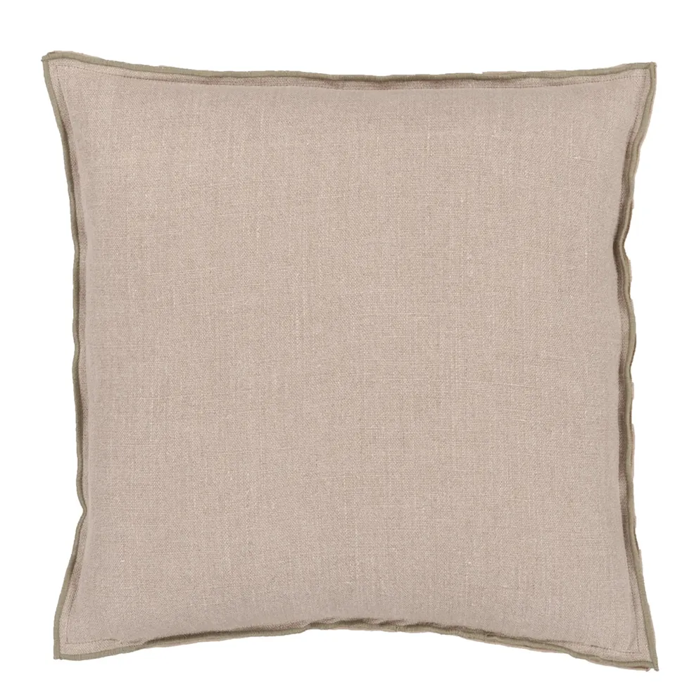 Brera Lino Thyme & Pebble Linen Cushion - Designers Guild