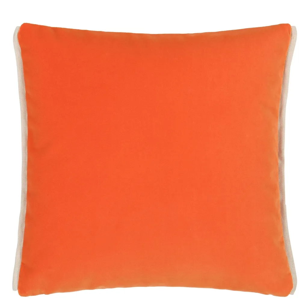 Varese Zinnia & Ochre Velvet Cushion - Designers Guild