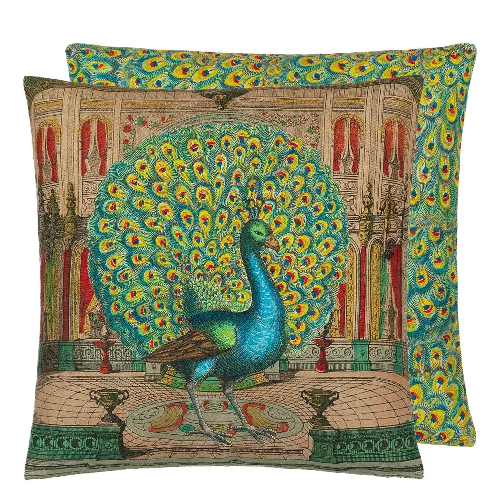 Peacock Emerald Cushion - Designers Guild