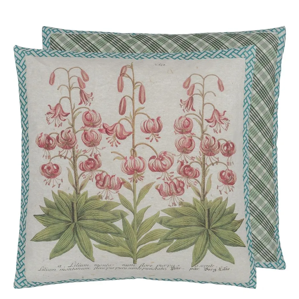 Crown Lily Canvas Cushion - Designers Guild