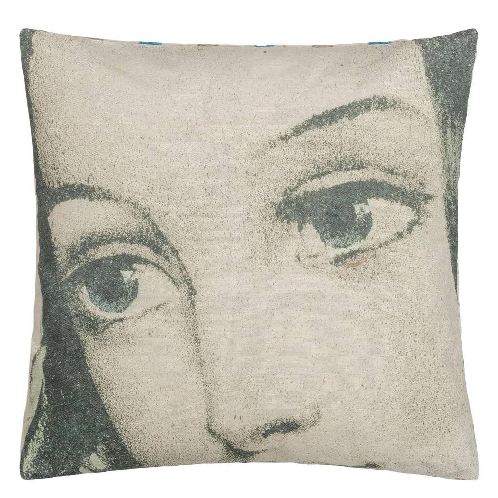 Ellen's Eyes Parchment Cushion - Designers Guild