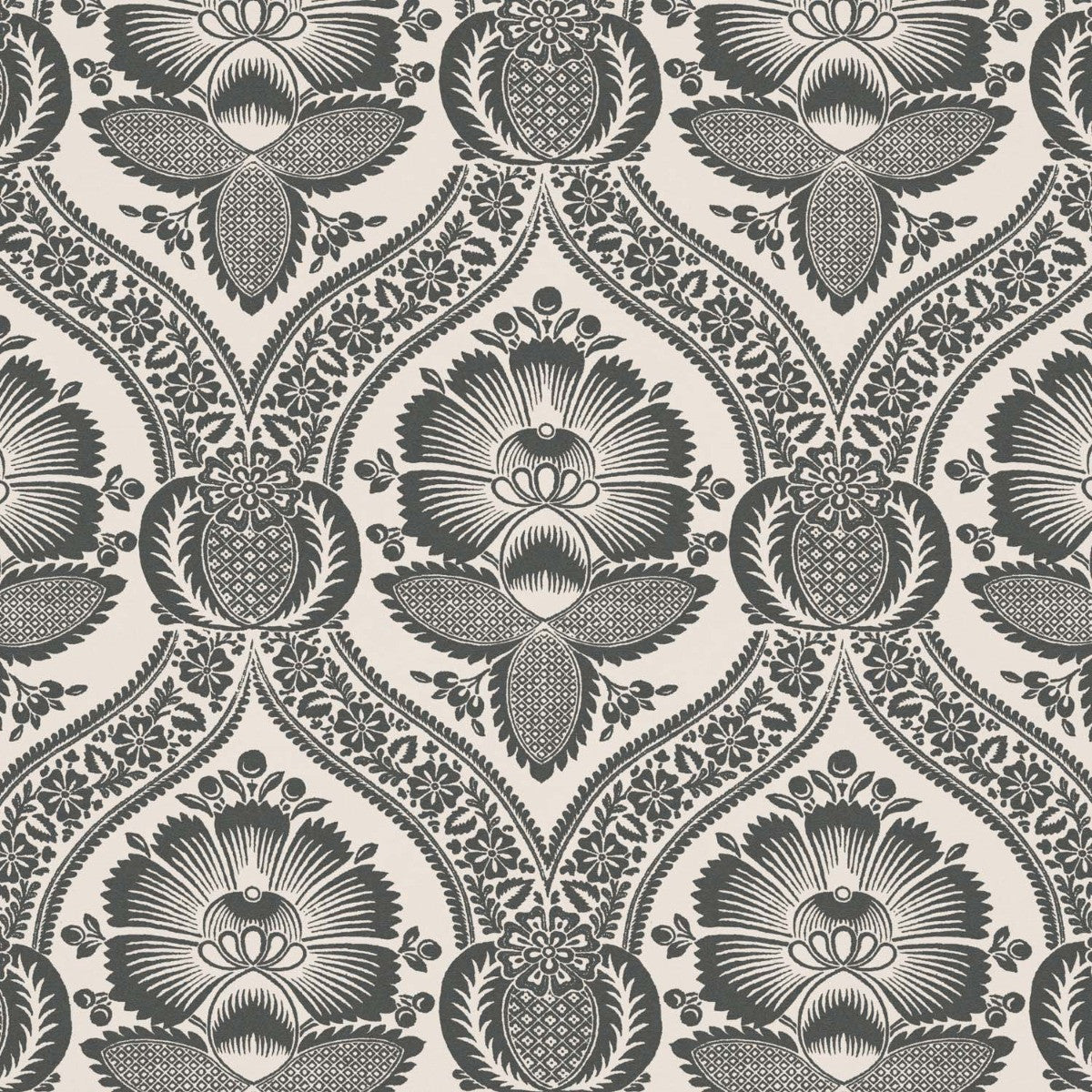 CHARTWELL Charcoal Wallpaper - Warner House