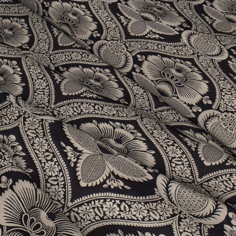 CHARTWELL Ebony Woven Fabric - Warner House