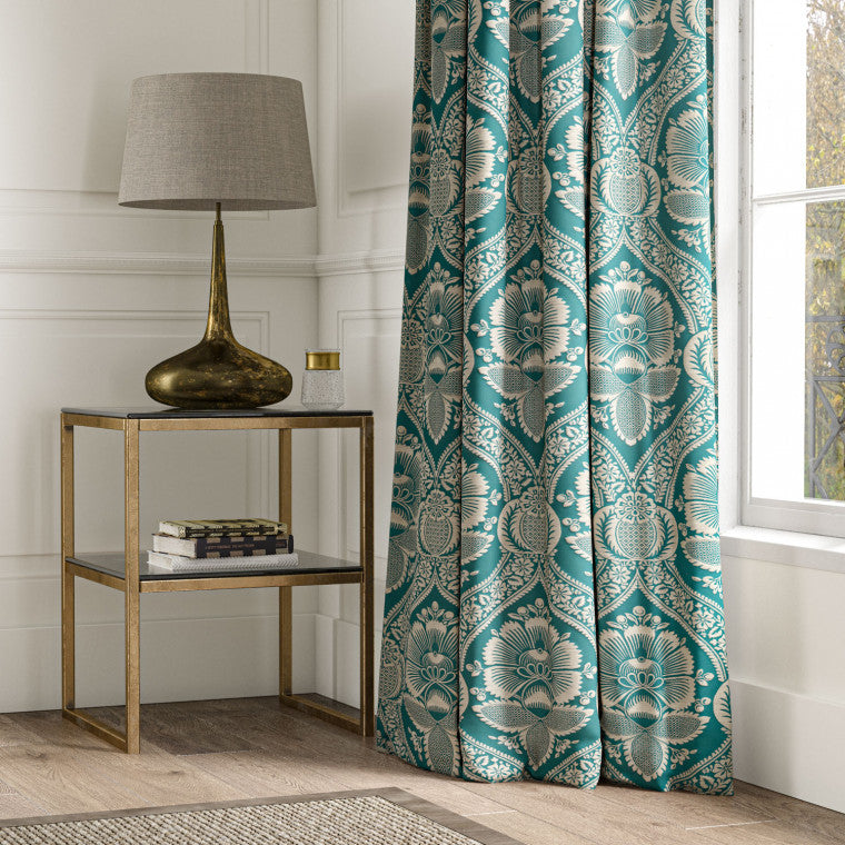 CHARTWELL Teal Woven Fabric - Warner House