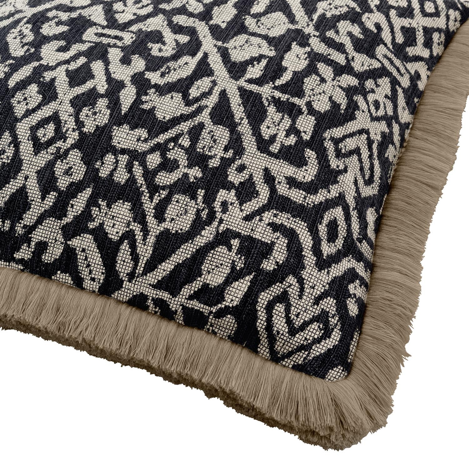 CUSCO Charcoal Woven Cushion - Warner House