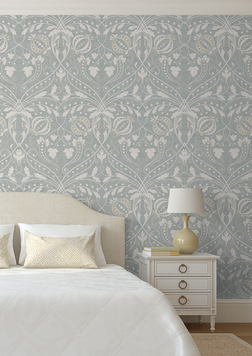 Chateau Room Wallpaper - Gray