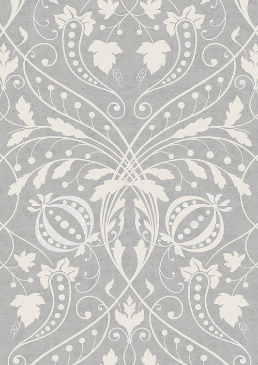 Chateau Wallpaper - Gray - Lewis & Wood