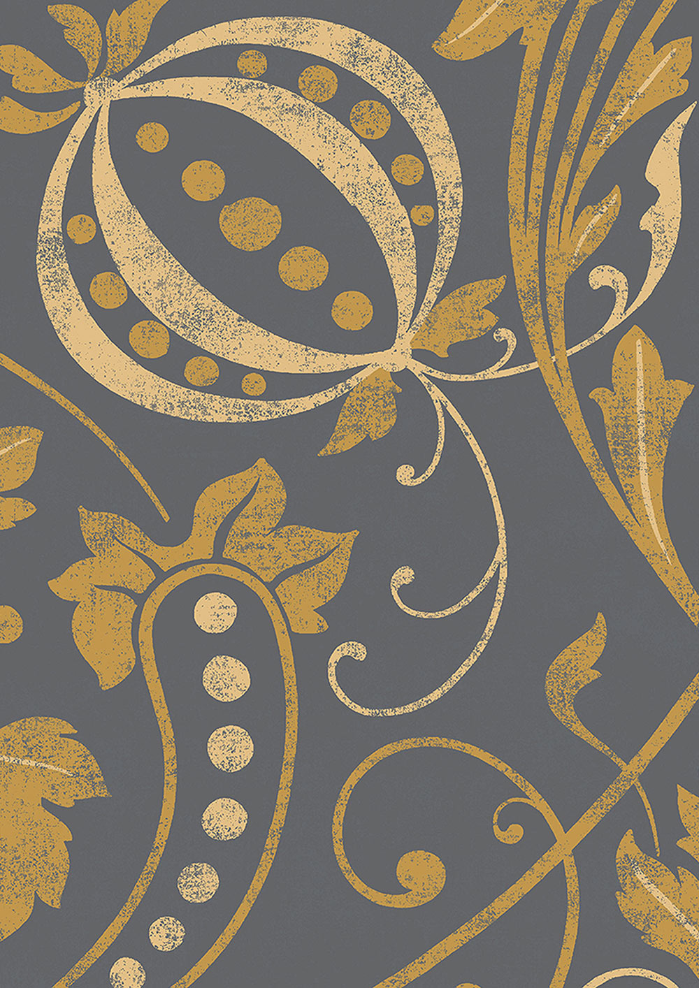 Chateau Room Wallpaper - Gold