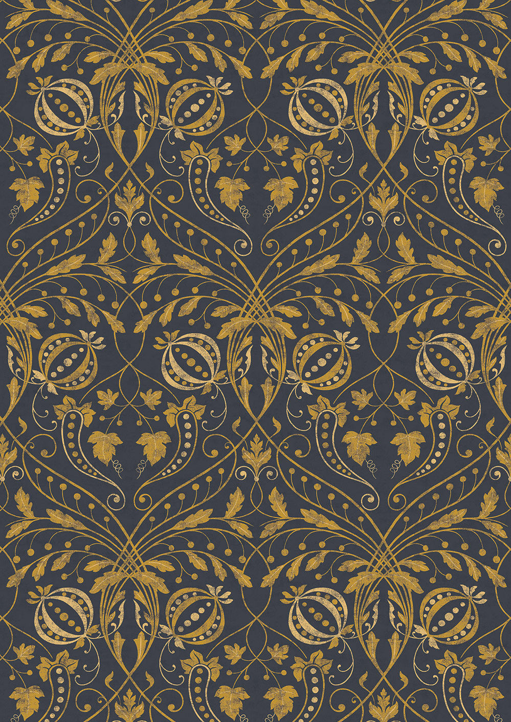 Chateau Room Wallpaper - Gold