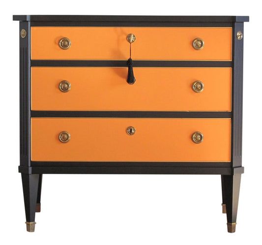 (833) Antique Gustavian Chest in Superfinish
