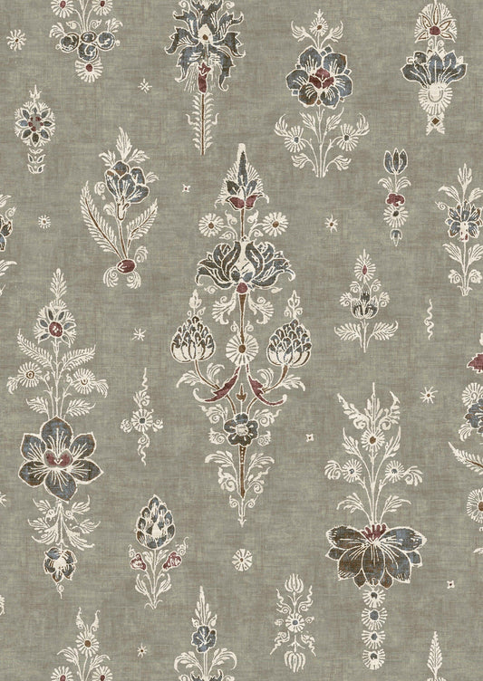 Citadel Fig Wallpaper - Gray - Lewis & Wood