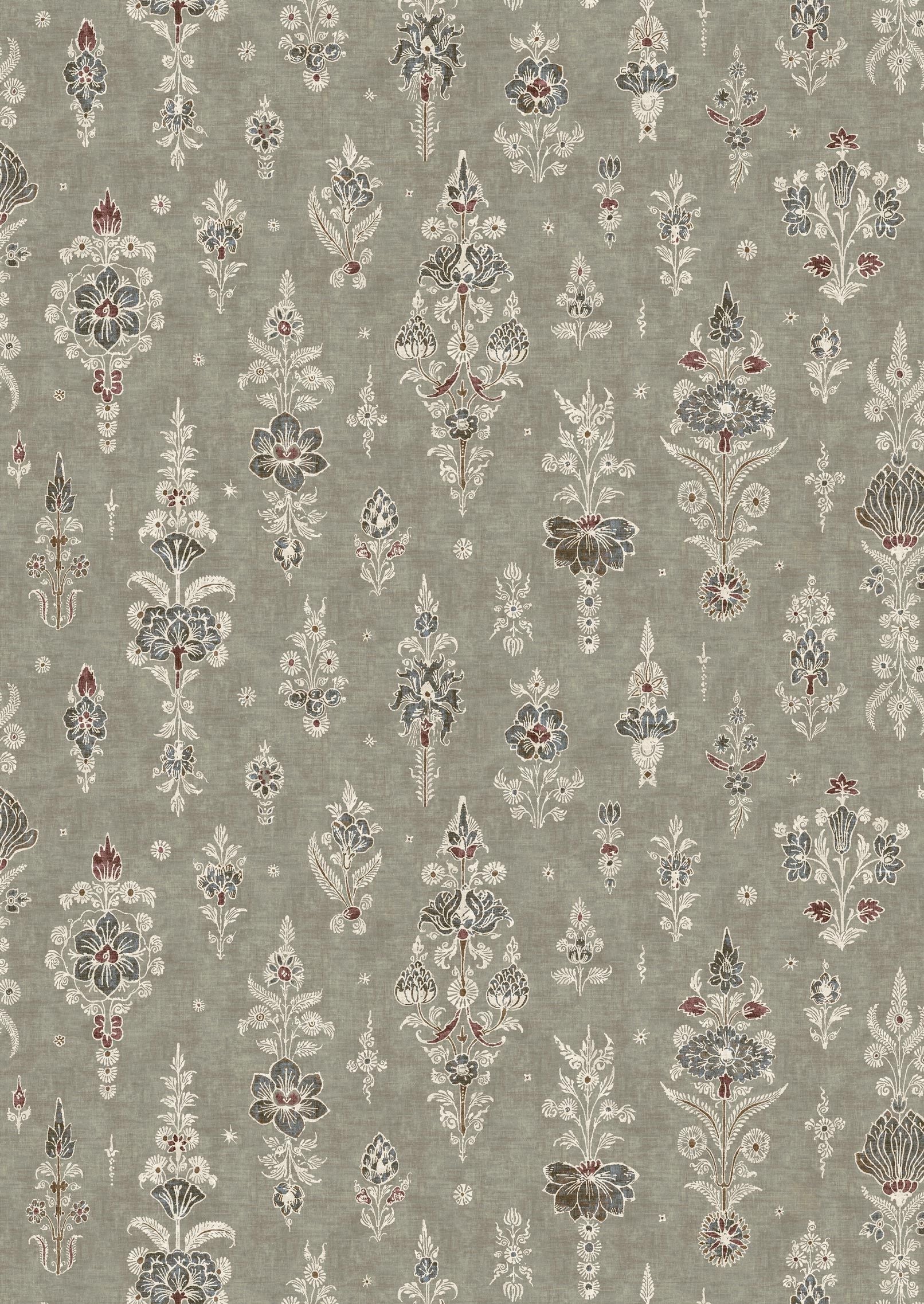 Citadel Fig Wallpaper - Gray - Lewis & Wood