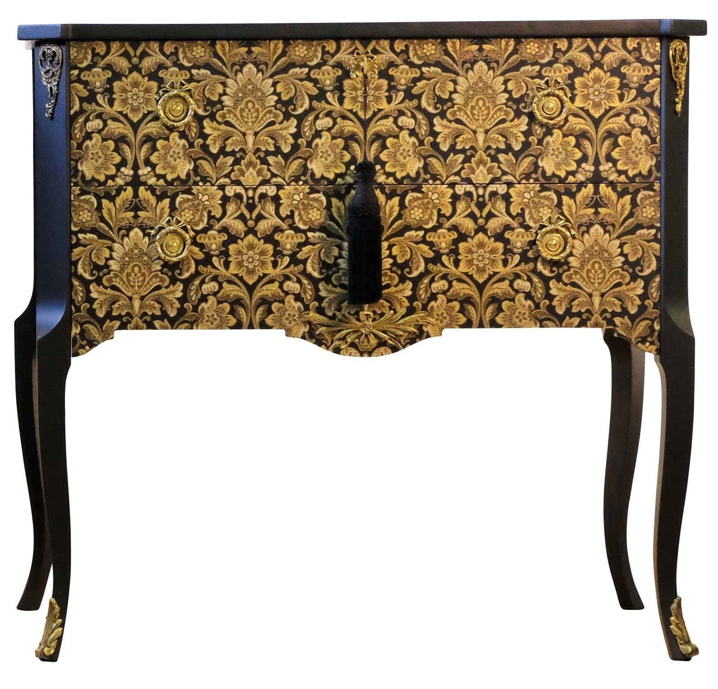 (720) Gustavian Style Commode with Floral Design (Single)