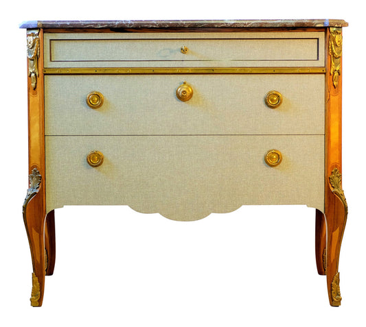 (865) Gustavian Haupt Chest with Three Drawers