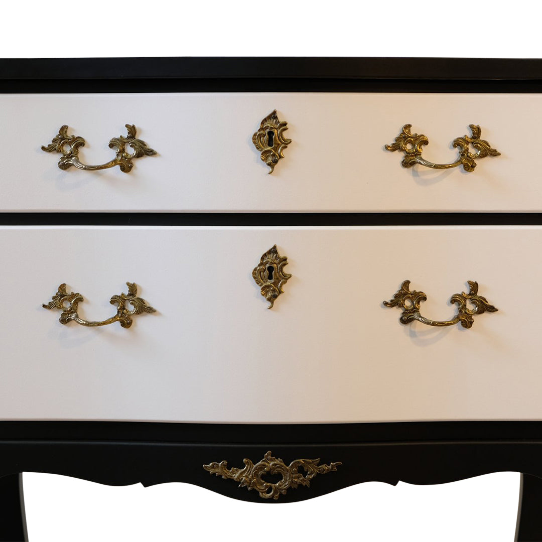 (648-2) Rococo Bedside Commodes - a Pair