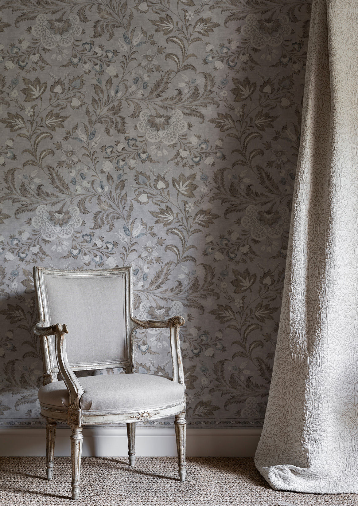 Coromandel Room Wallpaper - Gray