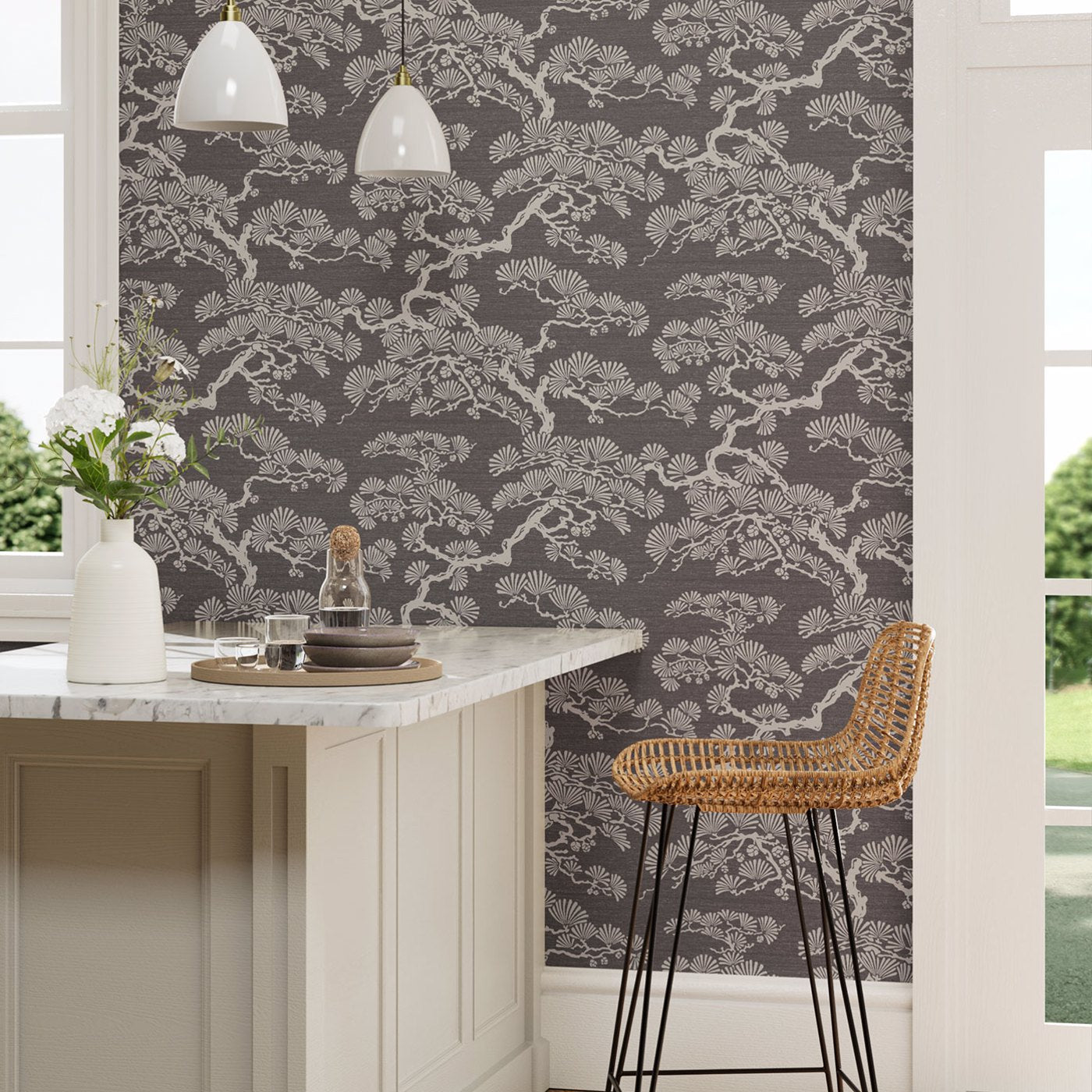 Keros Room Wallpaper - Gray