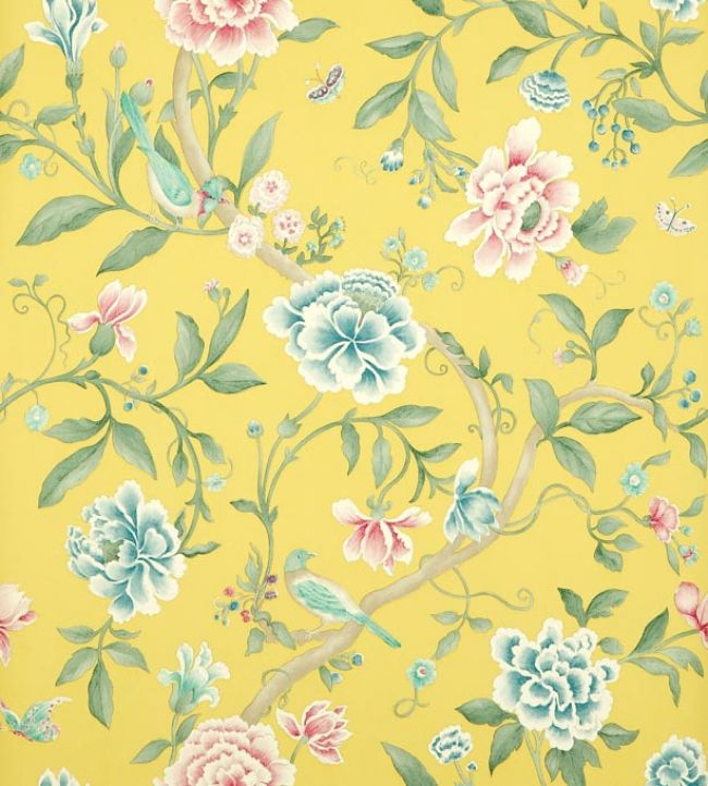 Porcelain Garden Wallpaper - Yellow