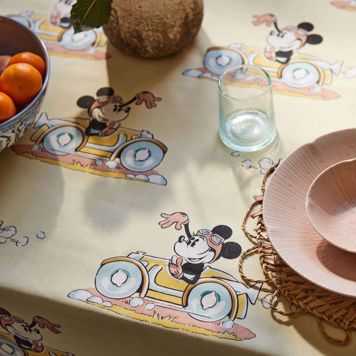 Minnie On The Move Candy Floss Room Fabric