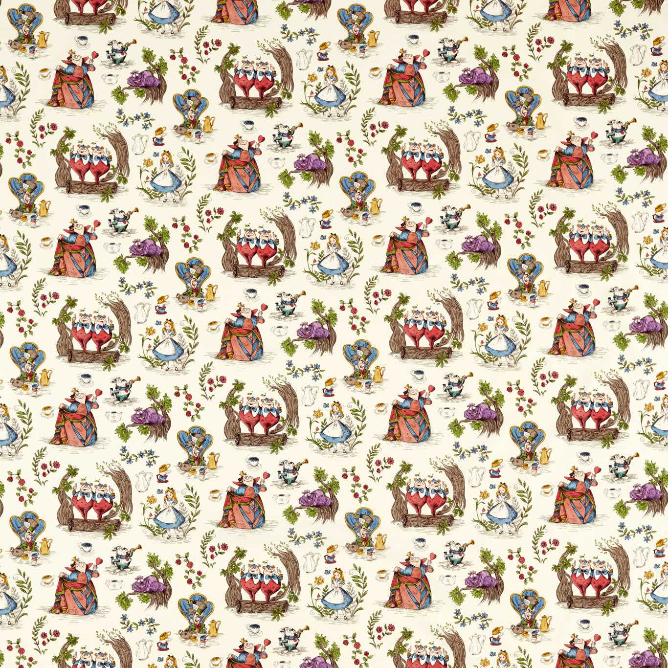 Alice In Wonderland Hundreds & Thousands Fabric