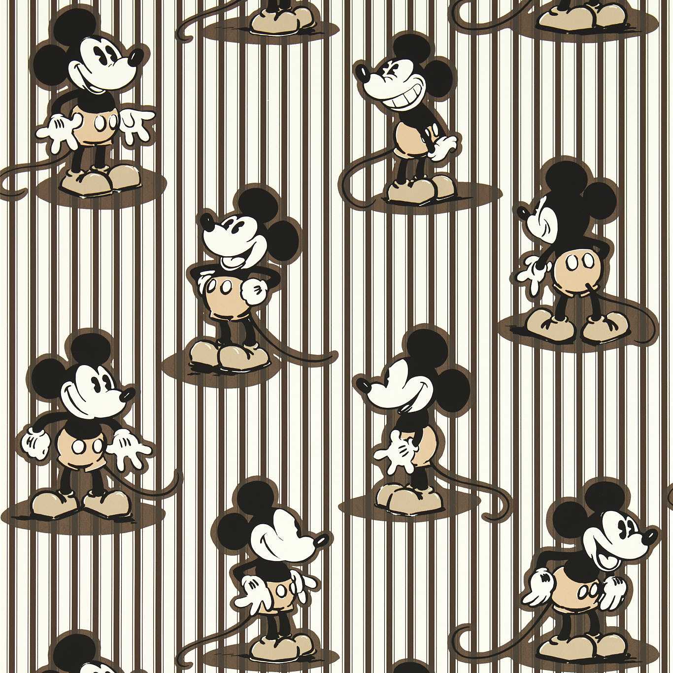 Mickey Stripe Humbug Wallpaper
