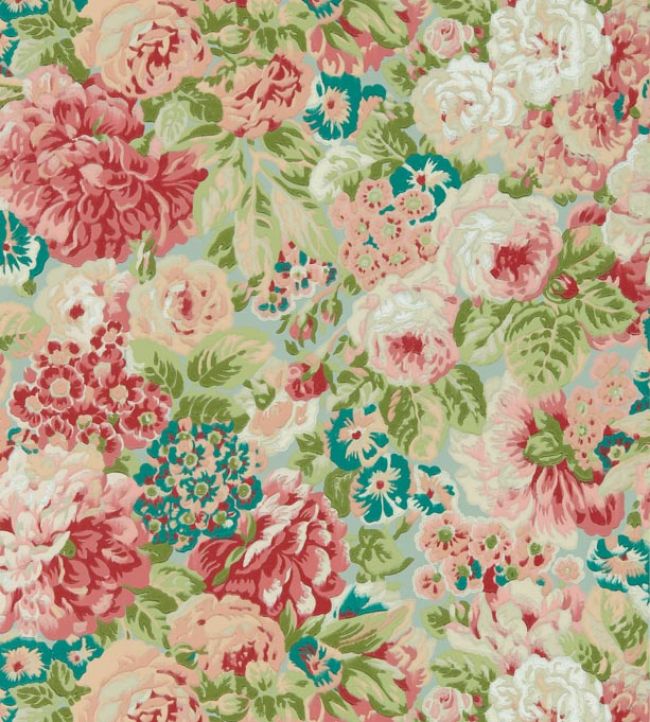 Rose And Peony Wallpaper - Pink