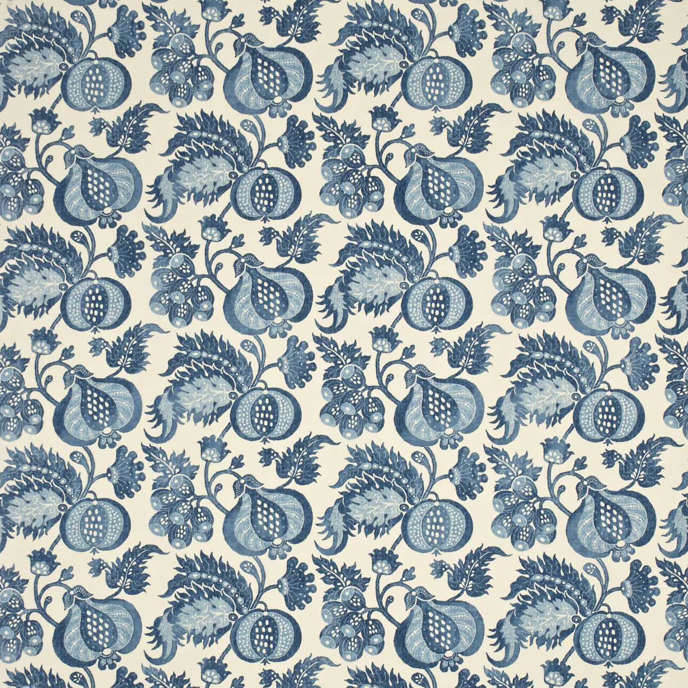 China Blue Fabric - Blue