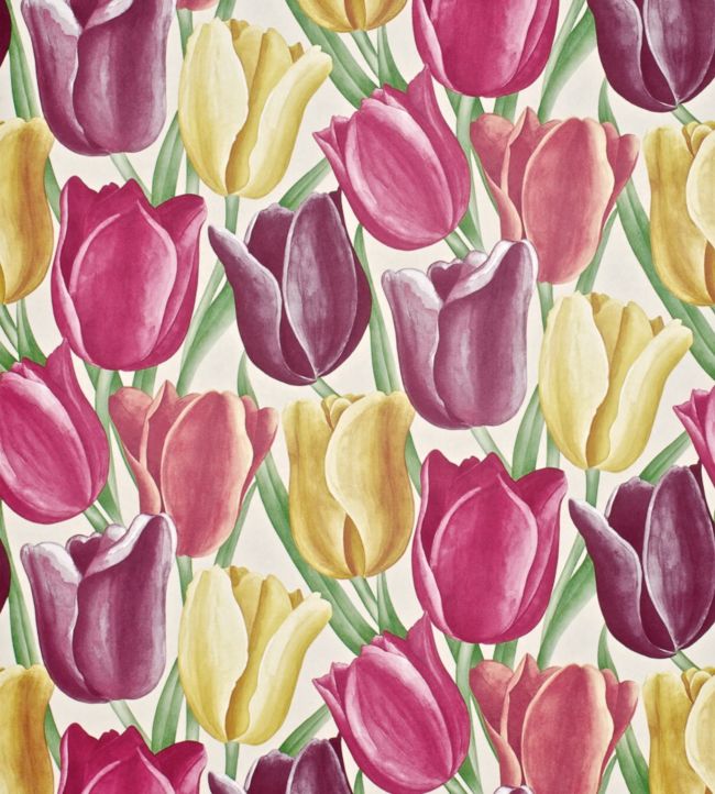 Early Tulips Wallpaper - Purple