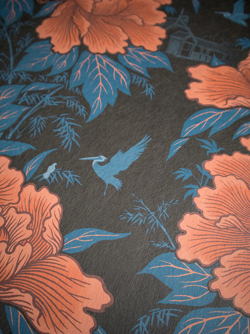 Bloomin' Marvellous 'Coral Charm' Recycled Room Velvet Fabric