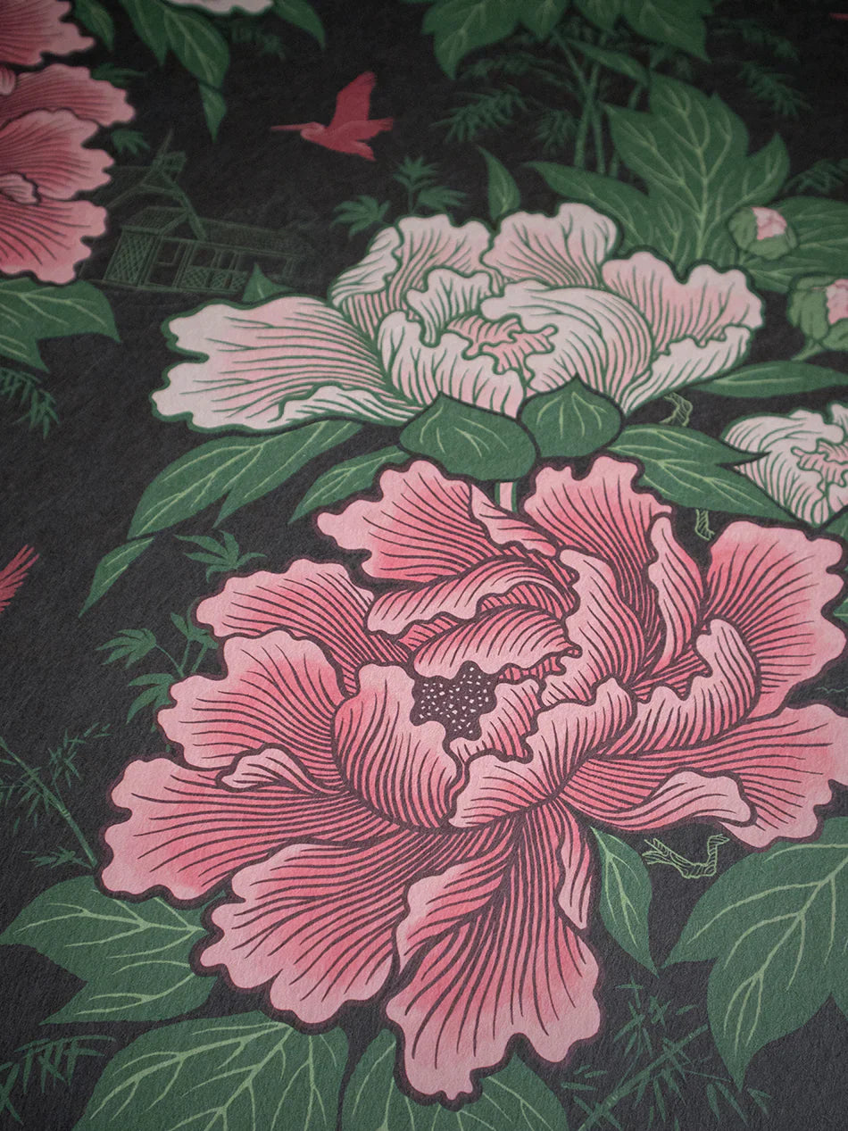 Bloomin' Marvellous 'Blush Green' Recycled Room Velvet Fabric