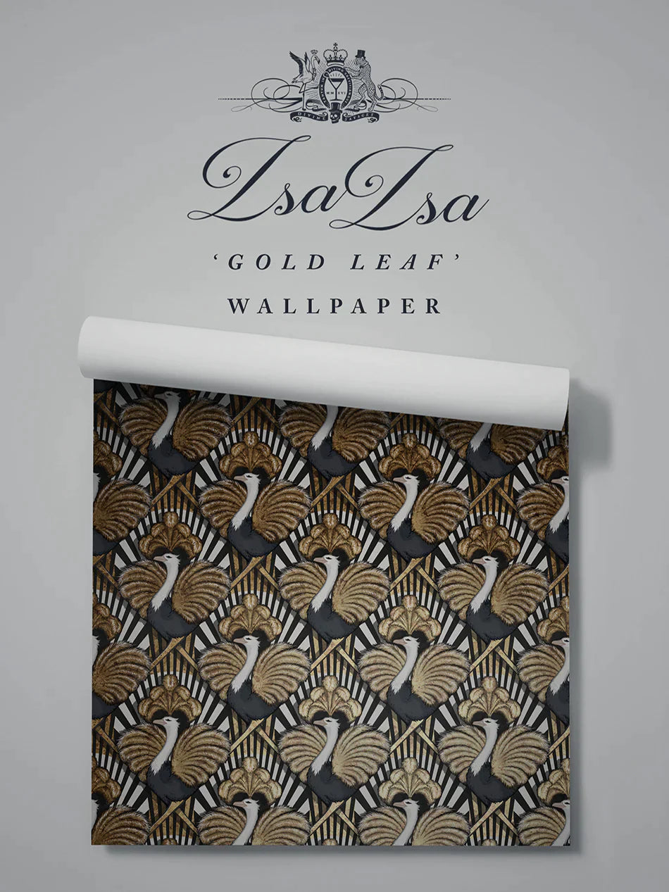 Zsa Zsa Gold Leaf Wallpaper