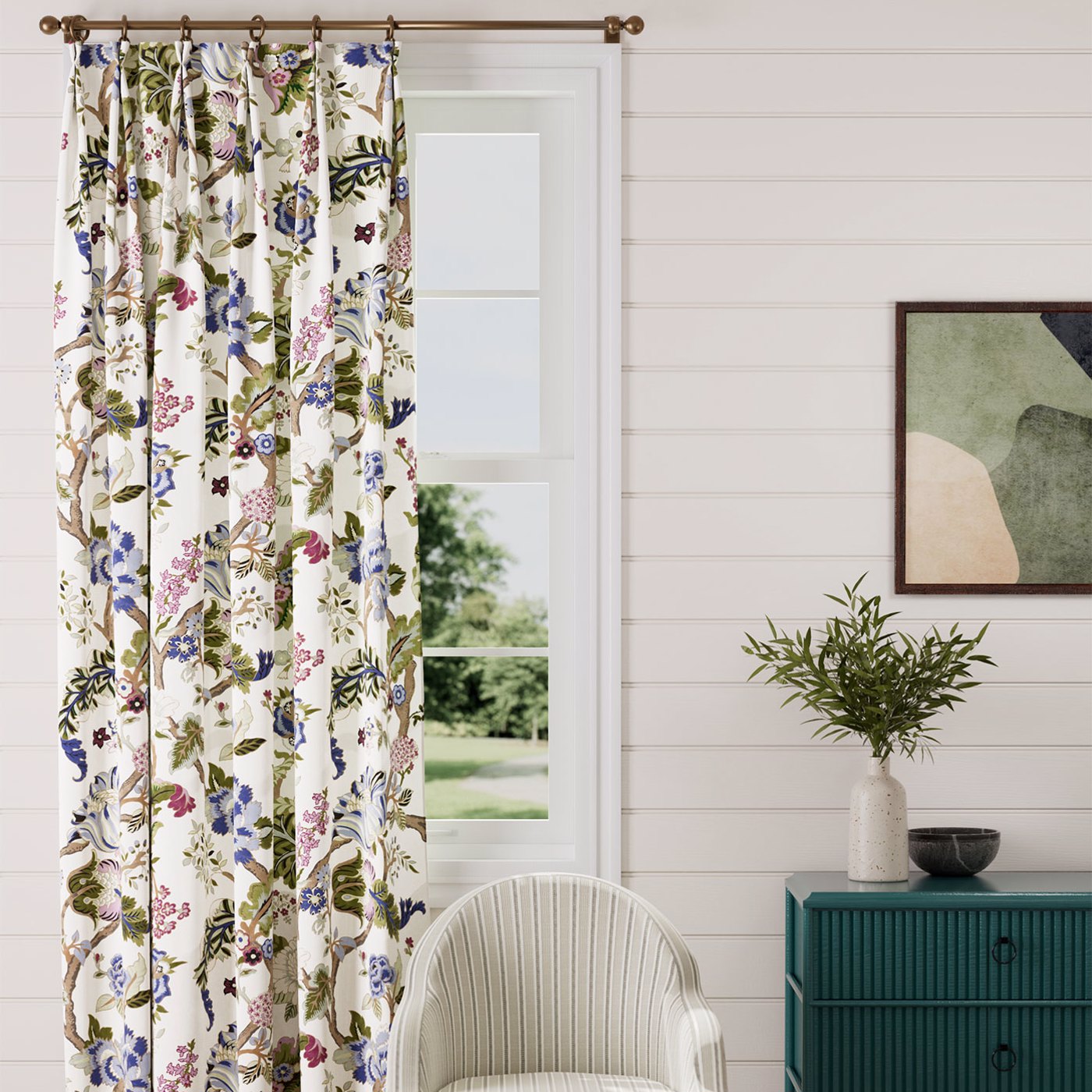 Fusang Tree Room Fabric - Multicolor