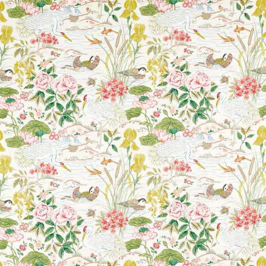 Crane & Frog Fabric - Green