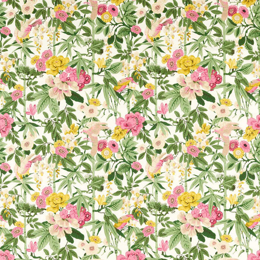 Bamboo & Bird Fabric - Green