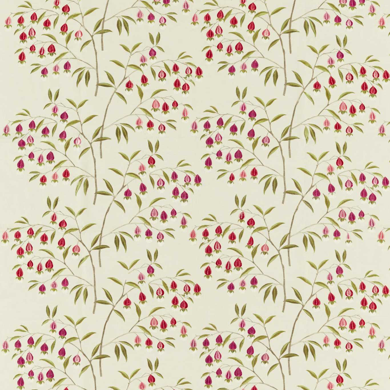 Chinese Lantern Fabric - Cream